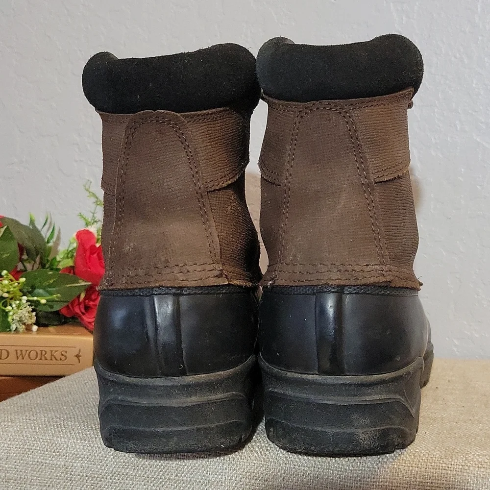 Leather Upper Rain Boot 10